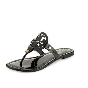 Tory Burch Miller Medallion - Size 8 Black Patent